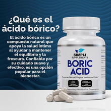 Cargar imagen en el visor de la galería, Supositorios de ácido bórico para mujeres de 600 mg
