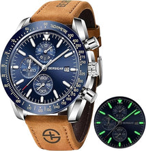 Cargar imagen en el visor de la galería, Relojes deportivos analógicos de cuarzo para hombre, a21 cronógrafo clásico, elegante, reloj de pulsera 30M impermeable 1.772 in
