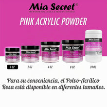 Cargar imagen en el visor de la galería, Mia Secret Sistema de uñas acrílicas profesional Polvo acrílico rosa 1 OZ
