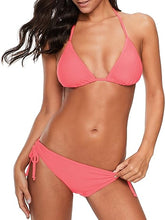 Cargar imagen en el visor de la galería, Traje de baño de dos piezas en triángulo de bikini con cordones
