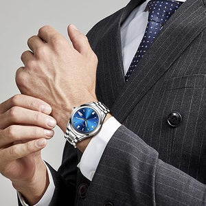Mens Watches Luxury Minimalist Dress Waterproof Watches for Men Analog Quartz Fashion Stainless Steel Men's a21 Wrist Watches with Date Luminous