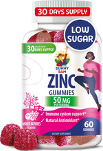 Cargar imagen en el visor de la galería, Gomitas de zinc para adultos, gomitas masticables de zinc para apoyo inmunológico
