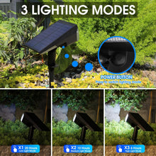 Cargar imagen en el visor de la galería, E ENERGETIC LIGHTING Luces solares para exteriores, impermeables, IP68, 4 modos de iluminación, energía solar, para jardín, patio, luces solares para Navidad, paisaje exterior, paquete de 4 (luz A19
