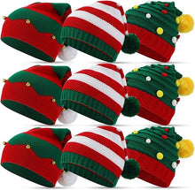 Cargar imagen en el visor de la galería, 9 piezas Sombreros de duende de Navideño
