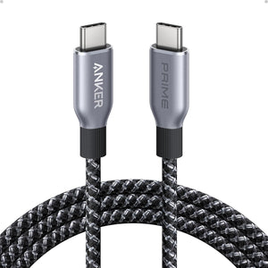 Anker Cable USB C a USB C, cable USB C de carga rápida de 240 W de 6 pies, nailon trenzado reciclado con durabilidad a19 de flexión de 100 años, cable USB 2.0 para iPhone 16/16 Pro/16 Pro Max/16 Plus,