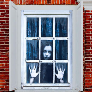 Decoraciones de ventana de Halloween 31.5x47.2" Cubierta de pared