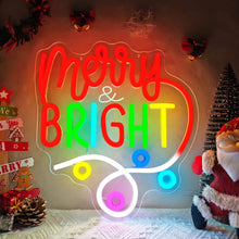 Cargar imagen en el visor de la galería, Cartel de neón de Papá Noel
