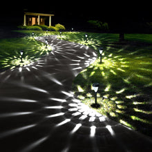 Cargar imagen en el visor de la galería, GIGALUMI Paquete de 12 luces solares impermeables para exteriores, luces blancas frías para camino, alimentadas por energía solar, iluminación de paisaje,...a21 Tamaño:Blanco frío Color:12 Pack
