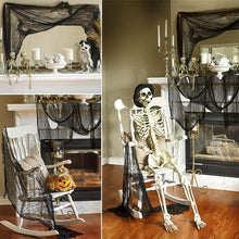Cargar imagen en el visor de la galería, Juego de 5 decoraciones de tela de gasa espeluznantes para Halloween
