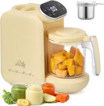 Cargar imagen en el visor de la galería, Chefhandy Máquina de alimentos para bebés con cesta de vapor de acero inoxidable | Procesador de alimentos para bebés 5 en 1
