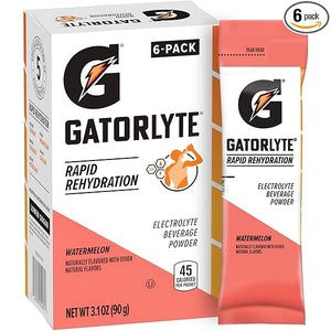 Polvo Gatorlyte sabor sandía, 16,9 oz (paquete de 6) ln25