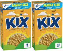 Cargar imagen en el visor de la galería, Kix Cereal de desayuno de grano entero, bolitas de cereal de maíz crujientes
