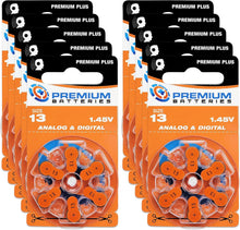 Cargar imagen en el visor de la galería, Premium Batteries Tamaño 675, ZA675, PR44, P675 1.45V Zinc Air Baterías para audífonos con pestaña azul (30 baterías)
