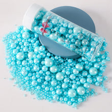 Cargar imagen en el visor de la galería, KASVAN Chispas de azúcar perla plateada - Perlas de caramelo comestibles 130g/4.58 Oz, tamaño mixto
