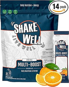 Bebida energética limpia + protección contra el cortisol | Concentración durante todo el día con cafeína natural, B12, D3+K2, antioxidantes, electrolitos y aminoácidos (Citrus Sunrise, 14 unidades) ln25