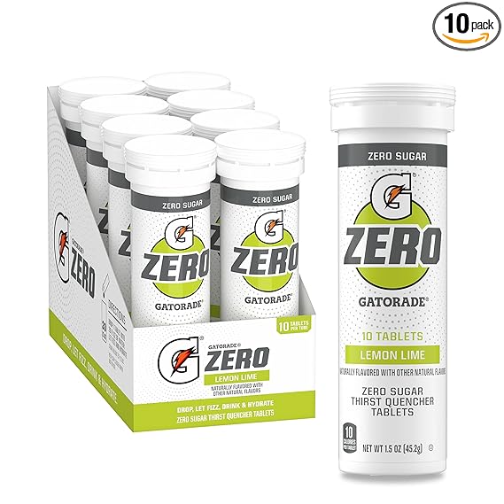 Tabletas Gatorade Zero, sabor lima-limón (paquete de 80) ln25