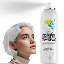 Cargar imagen en el visor de la galería, Spray de color temporal para el cabello, lavable, antiadherente, Halloween | Blanco plateado | 150ml.

