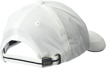 Cargar imagen en el visor de la galería, BOSS Gorra blanca/negra con logotipo técnico de piqué para hombre  Ln23
