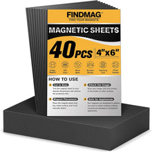 Cargar imagen en el visor de la galería, FINDMAG Hojas magnéticas con parte trasera adhesiva cortada y personalizable
