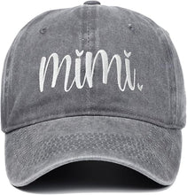 Cargar imagen en el visor de la galería, Gorra de béisbol ajustable con bordado Mimi, ln25 gorras de camionero para hombres y mujeres
