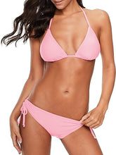 Cargar imagen en el visor de la galería, Traje de baño de dos piezas en triángulo de bikini con cordones
