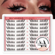 Cargar imagen en el visor de la galería, Extensiones de pestañas en racimo de ojos de zorro con manga
