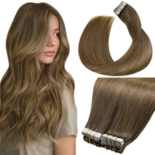 Cargar imagen en el visor de la galería, LaaVoo - Extensiones de cabello humano con cinta adhesiva

