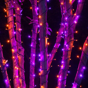 DAZZLE BRIGHT Halloween 300 Luces de Cadena LED, Luces de Cadena de 100FT con 8 Modos de Iluminación