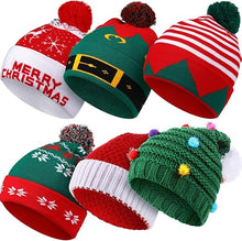 Cargar imagen en el visor de la galería, Vicenpal 6 piezas Sombrero de Navidad

