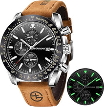 Cargar imagen en el visor de la galería, Relojes deportivos analógicos de cuarzo para hombre, a21 cronógrafo clásico, elegante, reloj de pulsera 30M impermeable 1.772 in
