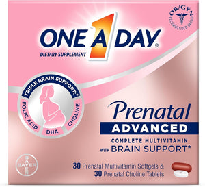 One A Day Multivitamínico completo prenatal avanzado para mujer con apoyo cerebral* A24