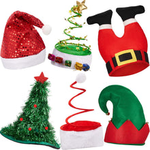 Cargar imagen en el visor de la galería, Sombrero de Navidad de 6 piezas de Papá Noel
