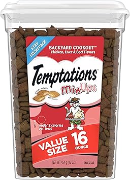 TEMPTATIONS MIXUPS Crunchy and Soft golosina para gatos Q1