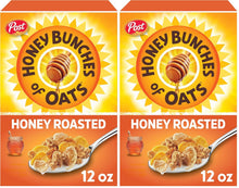 Cargar imagen en el visor de la galería, Cereal de desayuno tostado con miel con racimos de avena y granola
