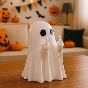 Figura de fantasma de Halloween-Espeluznante y linda estatua de fantasma para decoración de hogar, escritorio