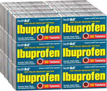 Cargar imagen en el visor de la galería, HealthA2Z Cápsulas de ibuprofeno de 200 mg | Alivio del dolor y reductor de fiebre | 24 paquetes de 30 tabletas
