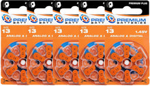 Cargar imagen en el visor de la galería, Premium Batteries Tamaño 675, ZA675, PR44, P675 1.45V Zinc Air Baterías para audífonos con pestaña azul (30 baterías)
