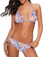 Cargar imagen en el visor de la galería, Traje de baño de dos piezas en triángulo de bikini con cordones
