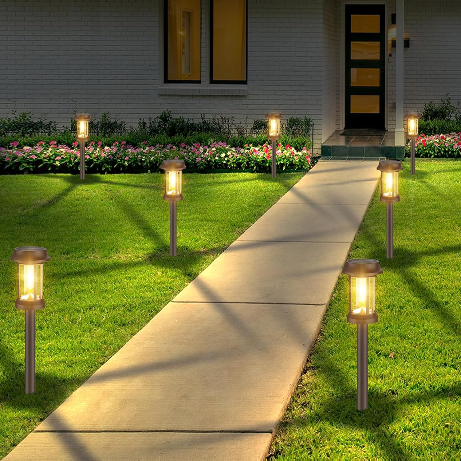 2 Uds Jardín Al Aire Libre Solar Bambú Antorcha Luz Paisaje Camino Solar Antorcha Luz Solar Camino Césped Lámparas Spotligh Fiesta Decoración Lámpara 2026 - $33.99
