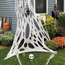 Cargar imagen en el visor de la galería, DAZONGE 2 Packs Decoraciones de Halloween de Telarañas para Exteriores de 900sqft Elásticas para Decoración de Halloween
