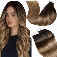 Cargar imagen en el visor de la galería, LaaVoo - Extensiones de cabello humano con cinta adhesiva
