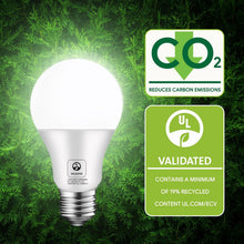 Cargar imagen en el visor de la galería, E ENERGETIC LIGHTING Bombilla LED A19 de 60 W, 800 lúmenes, 8.5 W, 5000 K, no regulable, bombillas LED de luz diurna de 60 W, validadas por UL, respetuosas con el medio ambiente, 20 paquetes A19
