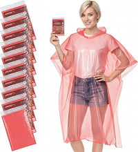 Cargar imagen en el visor de la galería, Ponchos de lluvia desechables para adultos
