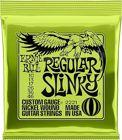 Ernie Ball Regular Slinky - Cuerdas para guitarra eléctrica, Q1