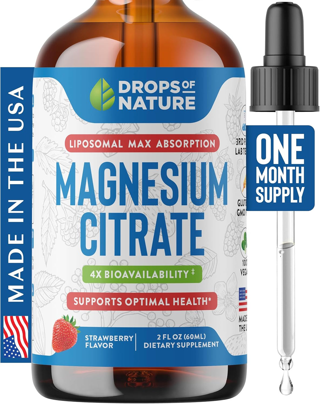 Gotas líquidas de citrato de magnesio – 100 mg a24