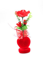 Cargar imagen en el visor de la galería, ADORNO CORAZON CON FLOR EN ESTUCHE
