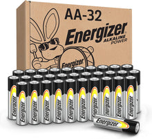 Cargar imagen en el visor de la galería, Pilas AA Energizer de Potencia Alcalina, Paquete de 32 Baterías Alcalinas Doble A
