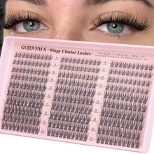 Cargar imagen en el visor de la galería, Kit de racimos de pestañas, racimos de pestañas Wispy, pestañas naturales
