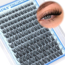 Cargar imagen en el visor de la galería, Kit de racimos de pestañas, racimos de pestañas Wispy, pestañas naturales
