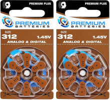 Cargar imagen en el visor de la galería, Premium Batteries Tamaño 675, ZA675, PR44, P675 1.45V Zinc Air Baterías para audífonos con pestaña azul (30 baterías)
